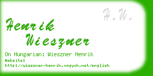 henrik wieszner business card